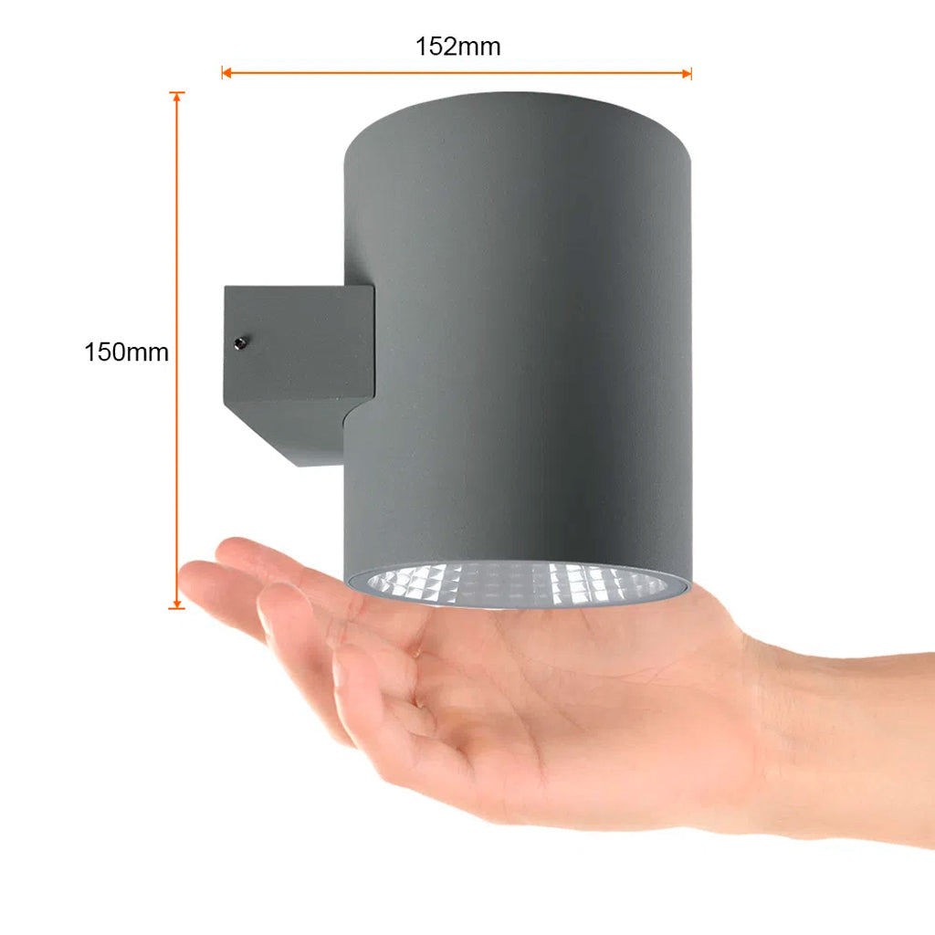 LAMPARA DE PARED ARBOTANTE LED EXTERIOR 28 W LUZ CALIDA BRILLANTE IP44 2 FUENTES DE LUZ LED INTEGRADO