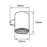 LAMPARA DE PARED ARBOTANTE LED EXTERIOR 28 W LUZ CALIDA BRILLANTE IP44 2 FUENTES DE LUZ LED INTEGRADO
