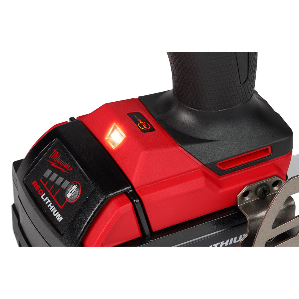 KIT TALADRO PERCUTOR / DESTORNILLADOR 1/2" FUEL M18: 2 BATERIAS 18V. 5AMP M18 CARGADOR DE BATERIA MULTIPLE M12 Y M18 MANGO LATERAL ESTUCHE DE TRANSPORTE MILWAUKEE