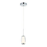 LUMINARIA LED COLGANTE METAL CROMADO 1X5W. MAYA