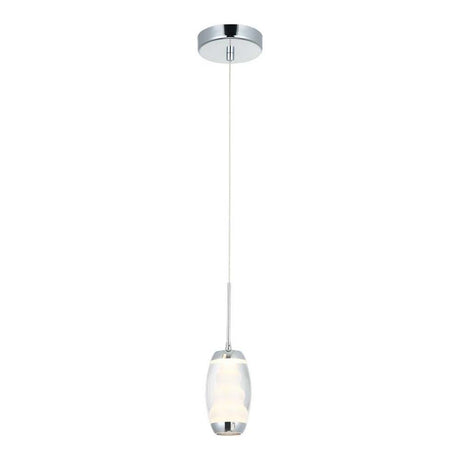 LUMINARIA LED COLGANTE METAL CROMADO 1X5W. MAYA