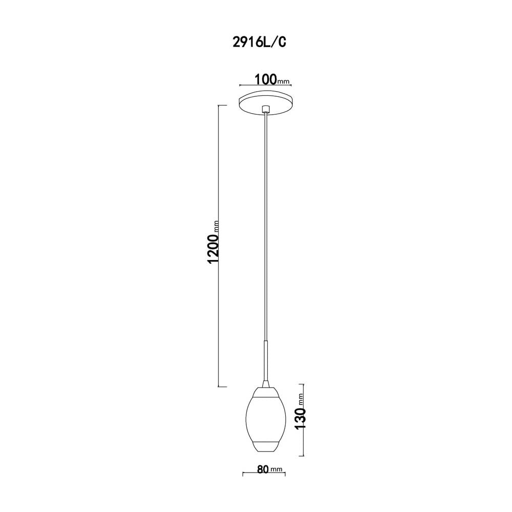 LUMINARIA LED COLGANTE METAL CROMADO 1X5W. MAYA