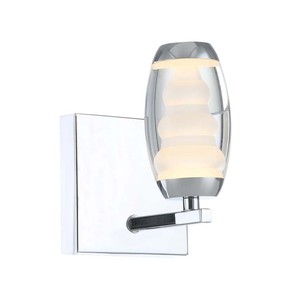 LUMINARIA LED DE PARED METAL CROMADO 1X5W. MAYA