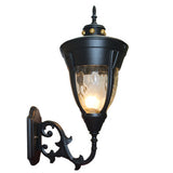 FAROL DE ALUMINIO COLOR NEGRO P/ EXTERIOR 1X26W INCLUYE FOCO MCA CLASS *** HA. LUMI ***