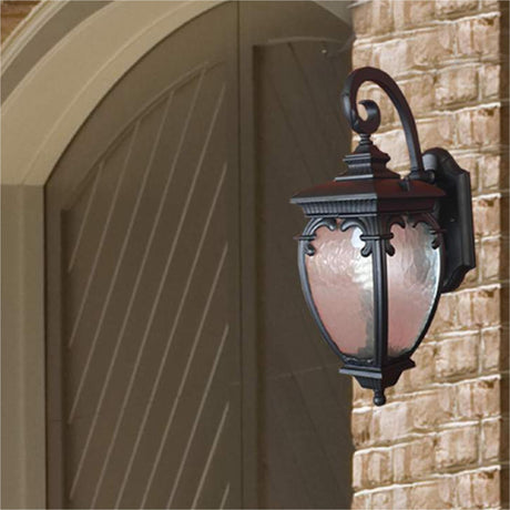 FAROL T/ COLONIAL DE ALUMINIO COLOR NEGRO P/ EXTERIOR 1X26W INCLUYE FOCO MCA CLASS ***HAE 2022***
