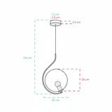 COLGANTE METAL-VIDRIO NEGRO-AMBAR FOCO E26 CLASS *** HA. LUMI ***
