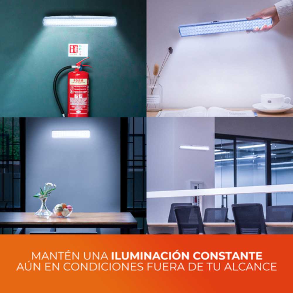 LÁMPARA DE EMERGENCIA LED TECNOLITE MEBSUTA I RECARGABLE 0.5W LUZ DE DÍA PORTÁTIL LED INTEGRADO