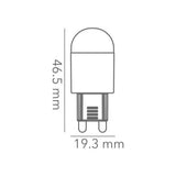 FOCO G9 LED AMPOLLETA 2 W LUZ DE DIA BASE G9 NO ATENUABLE 2G9LED65V150