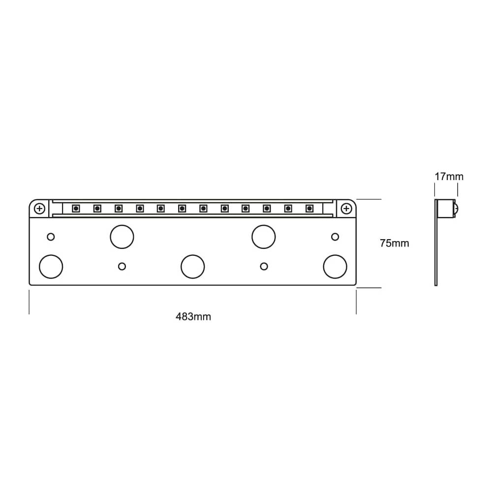 LUM EXT SOBREPONER LED 2.5W12VDC2700K ***TECNOLITE HAE***