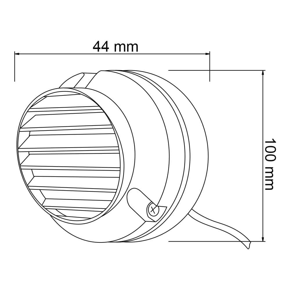 EXT LUZ DE CORTESIA LED 2W12V3000KG4 CASTELO NEGRO