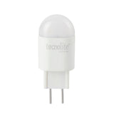 FOCO LED TECNOLITE TIPO AMPOLLETA 127V / 2W LUZ SUAVE CÁLIDA BASE GY6.35