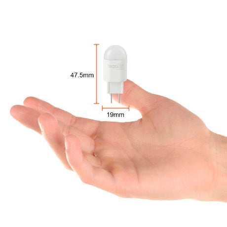 FOCO LED TECNOLITE TIPO AMPOLLETA 127V / 2W LUZ SUAVE CÁLIDA BASE GY6.35