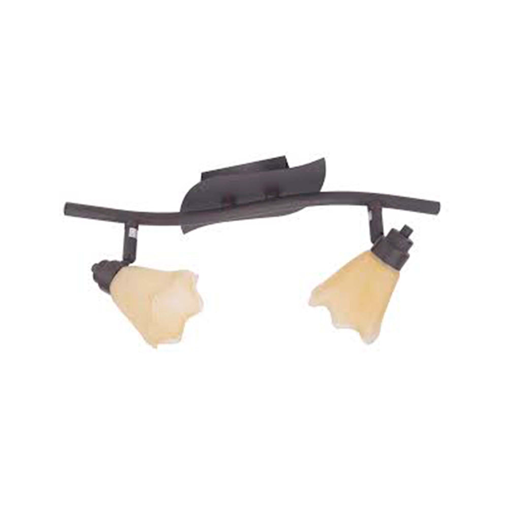 PLAFON DOBLE NEGRO CON PANTALLA CRISTAL G9X2 CLASS *** HA. LUMI ***