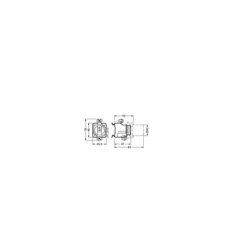 BASE ABIERTA 63A E33 5SF1205 MONTAJE RIEL SIEMENS