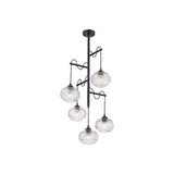 COLGANTE DE CRISTAL TECNOLITE DIADEM IV 1.5M DE ALTURA 300W CINCO BASES E27 NO INCLUYE FOCOS