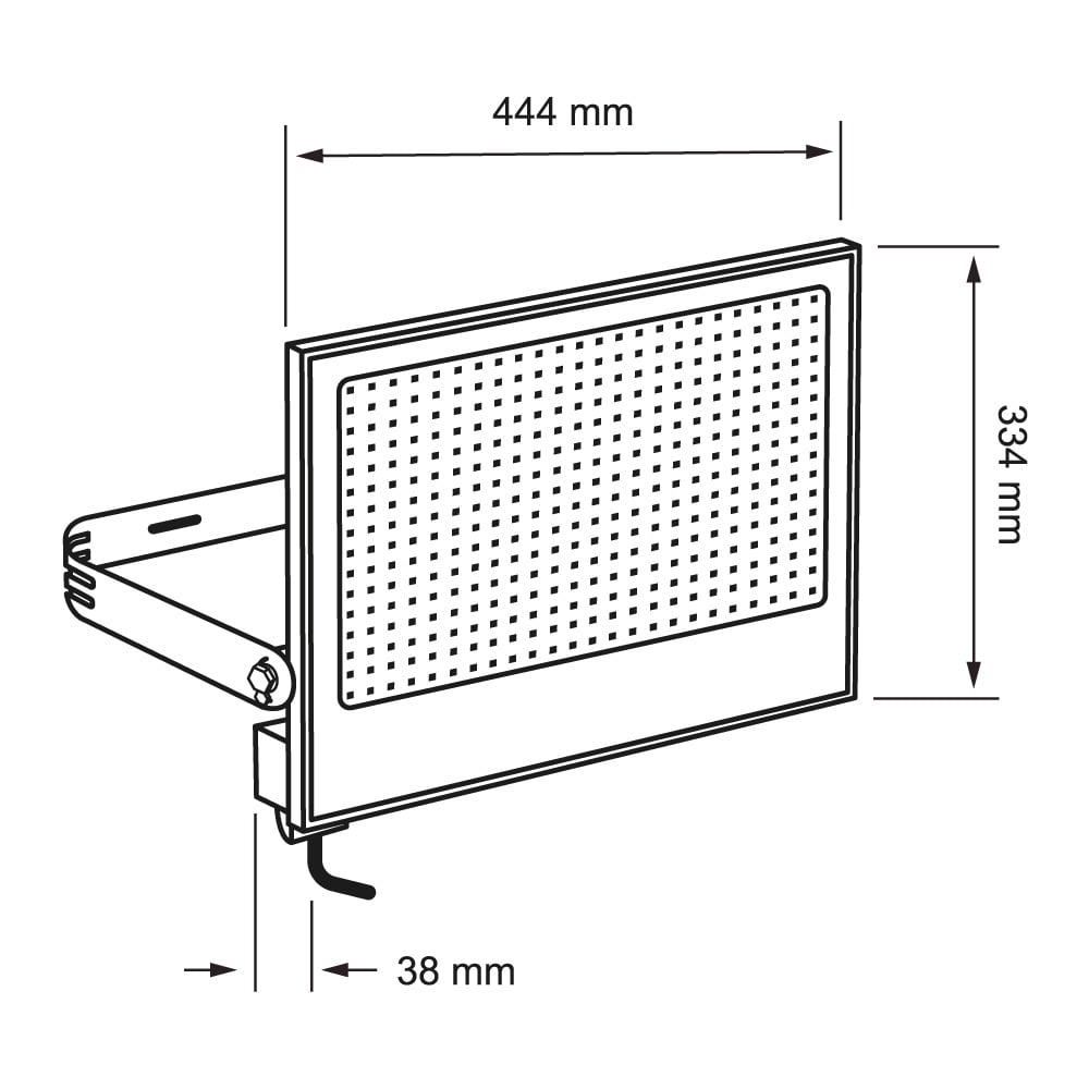 LUMINARIO EXT LED 300W 100-240V 34000LM 6500K NGR