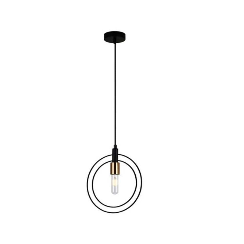 LUMINARIA COLGANTE COLOR NEGRO/COBRE 1 X 60 W MOVILE TECNOLITE HOME *** HA. LUMI ***