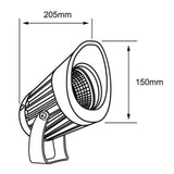 REFLECTOR LED TECNOLITE LYNX III PARA SOBREPONER O ESTACA 30W LUZ SUAVE CÁLIDA