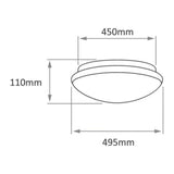 LAMPARA PLAFON LED INTELIGENTE WIFI 30W LUZ RGB + BLANCA ATENUABLE COMPATIBLE C/APP MOVIL Y ASISTENTES DE VOZ