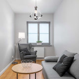 LAMPARA COLGANTE CROMO ESTILO MODERNO 40W E27 1 LUZ  *** HA. LUMI ***