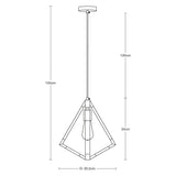 LAMPARA COLGANTE CROMO ESTILO MODERNO 40W E27 1 LUZ  *** HA. LUMI ***