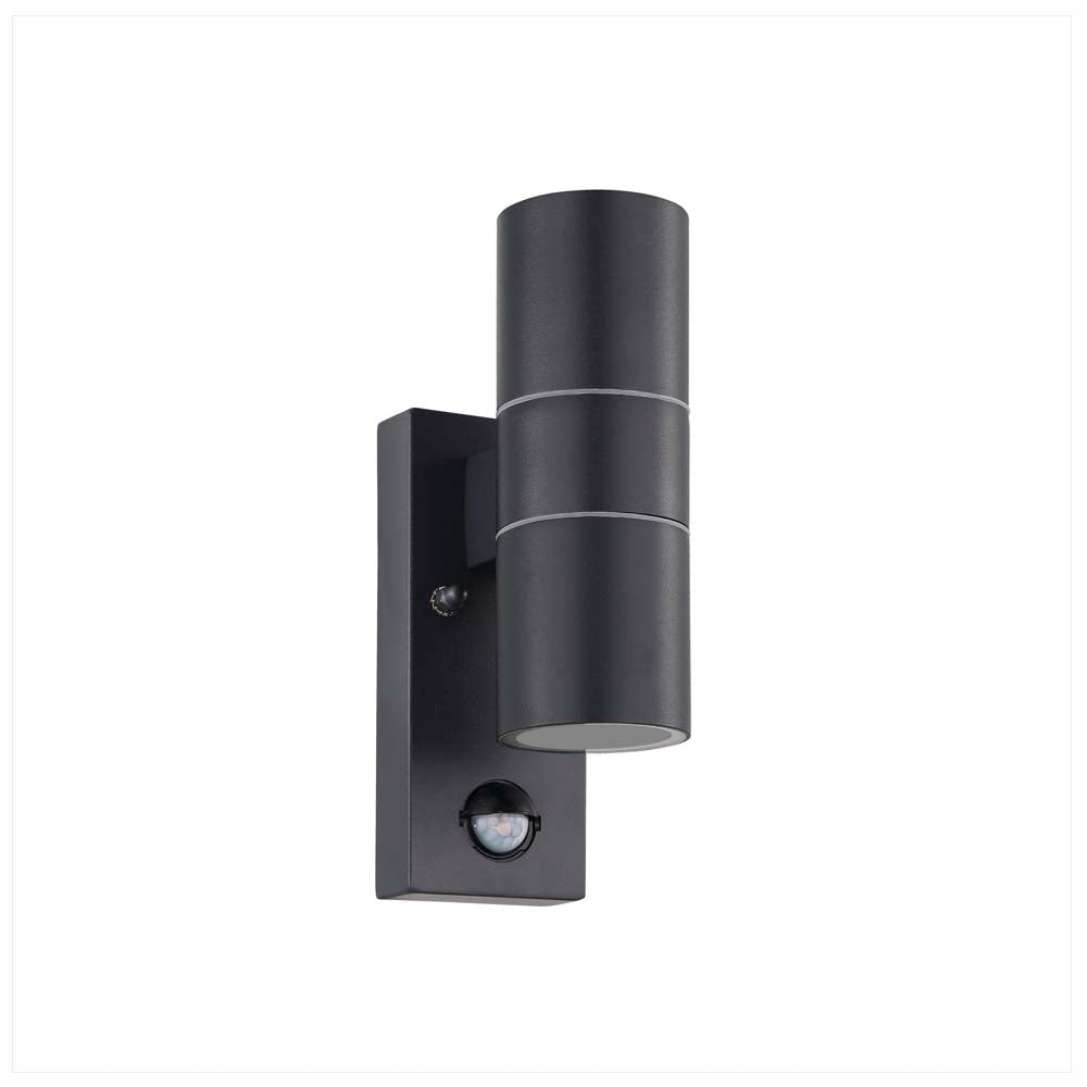 ARBOTANTE RIGA 5 NEGRO GU10 2X3W (INCLUIDOS) IP44 CON SENSOR EGLO