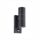 ARBOTANTE RIGA 5 NEGRO GU10 2X3W (INCLUIDOS) IP44 CON SENSOR EGLO