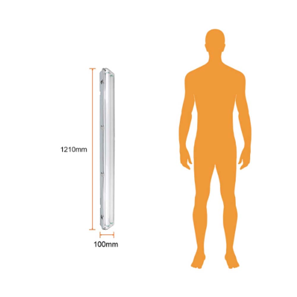 LÁMPARA DE INTERIOR LED TECNOLITE OPORTO II PARA SOBREPONER A PRUEBA DE VAPOR 32W LUZ BLANCA NEUTRA BASE G5