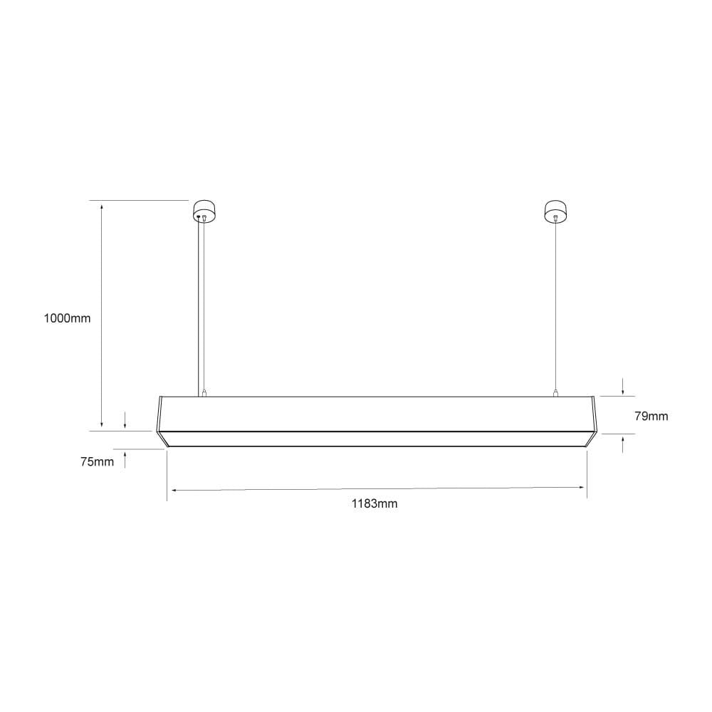 LÁMPARA DE INTERIOR LED TECNOLITE NEIVA III PARA SUSPENDER 32W LUZ BLANCA NEUTRA BASE G5 ***HAE 2024***