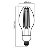 LAMPARA DE FILAMENTO LED 32W 100-277V CRI80 5000LM 5000K 25000HR IP65 BASE E27