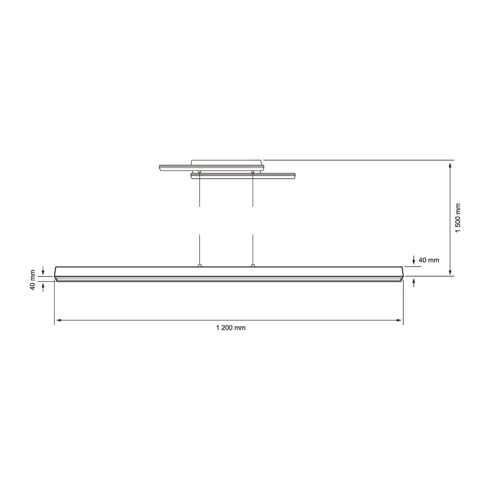 LUMINARIO INT LED 33W 100-240V 860LM 30K NGR