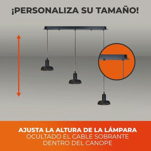 LUMINARIO INTLED35W100-240V1450LM30KNGR