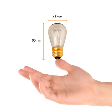 FOCO INCANDESCENTE TECNOLITE VINTAGE 35W LUZ SUAVE CÁLIDA BASE E27 FILAMENTO ST45