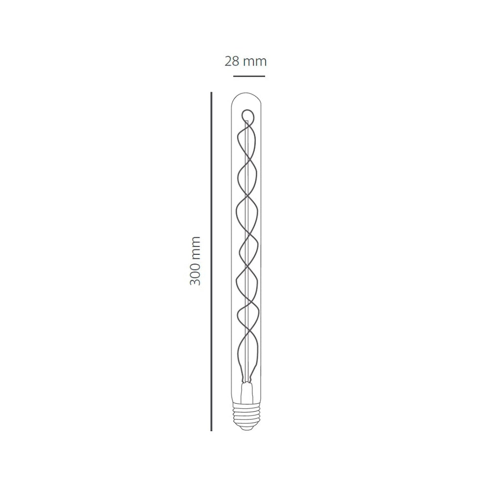 TUBO INCANDESCENTE  35W 127V E27 HUMO 2000K FL130