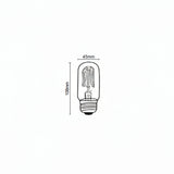 FOCO T45 VINTAGE INCANDESCENTE 35 W LUZ AMBAR BASE E27 ATENUABLE