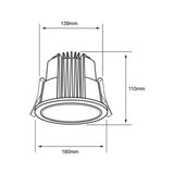 LAMPARA EMPOTRABLE DOWNLIGHT LED 35 W LUZ BLANCA CONFIGURABLE ATENUABLE IP54