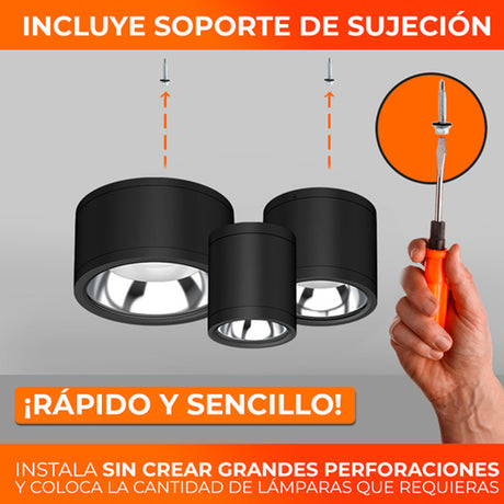 LAMPARA LED DE INTERIOR 35W 100-240V NEGRO ELARA III TECNOLITE