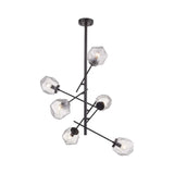 COLGANTE DE CRISTAL TECNOLITE CASTULA I 1.5M DE ALTURA 360W SEIS BASES E14 NO INCLUYE FOCOS ***TECNOLITE HAE***