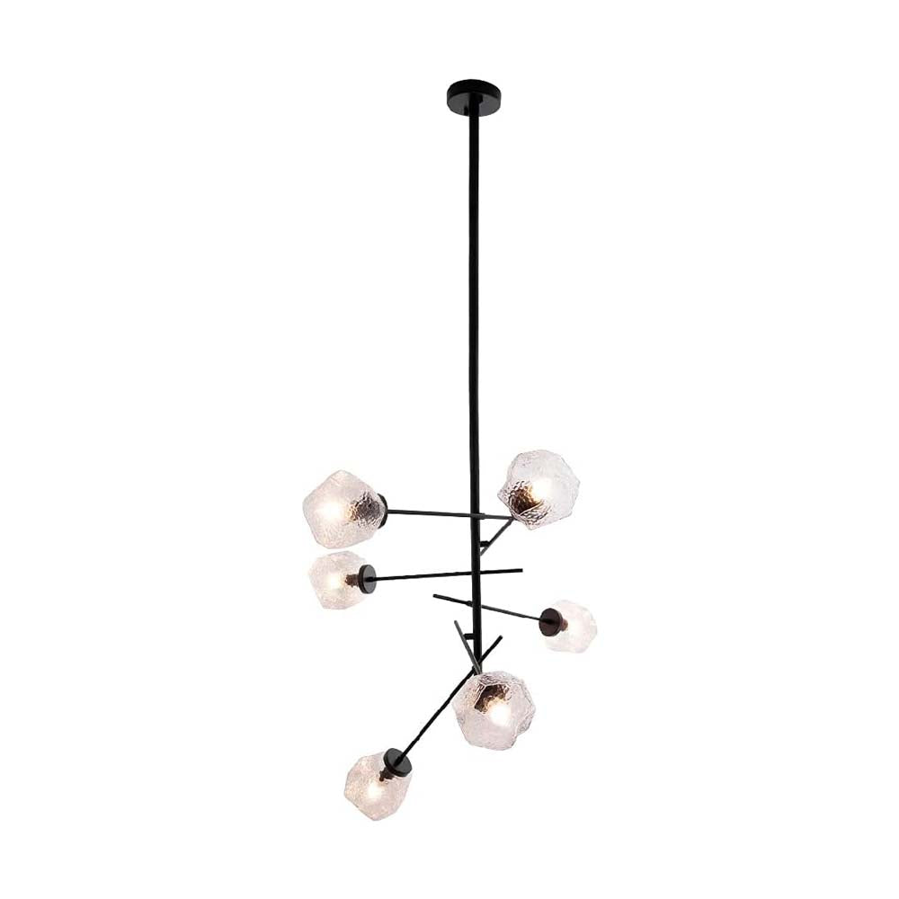 COLGANTE DE CRISTAL TECNOLITE CASTULA I 1.5M DE ALTURA 360W SEIS BASES E14 NO INCLUYE FOCOS ***TECNOLITE HAE***