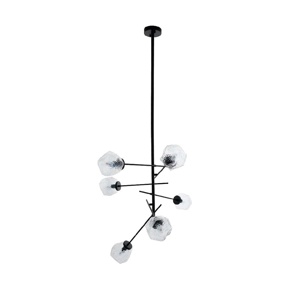 COLGANTE DE CRISTAL TECNOLITE CASTULA I 1.5M DE ALTURA 360W SEIS BASES E14 NO INCLUYE FOCOS ***TECNOLITE HAE***