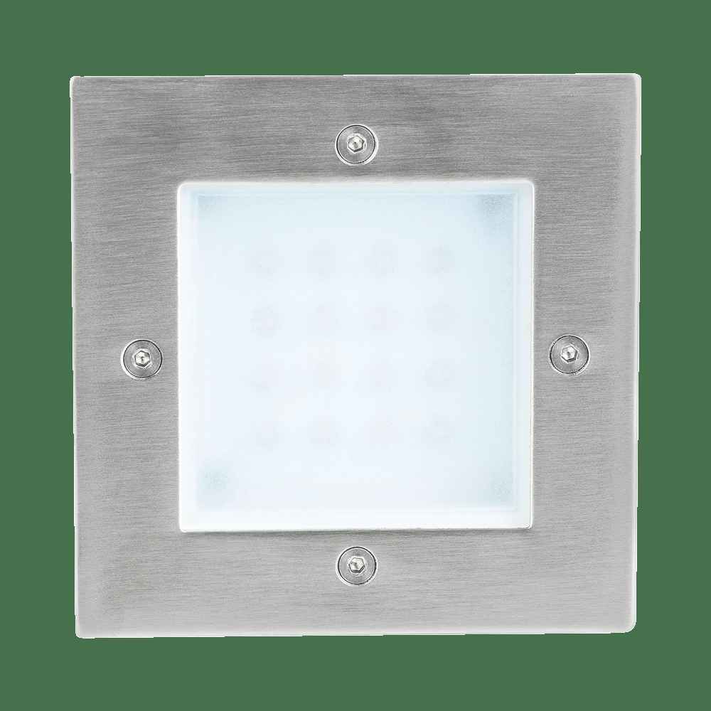 LUMINARIA LED DE CORTESIA CALUX 1.6W 100-240V 3000K 70LM IP65 ACABADO ACERO INOXIDABLE 3620-LED