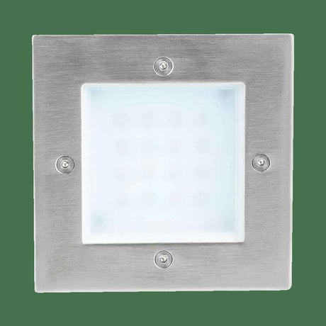 LUMINARIA LED DE CORTESIA CALUX 1.6W 100-240V 3000K 70LM IP65 ACABADO ACERO INOXIDABLE 3620-LED