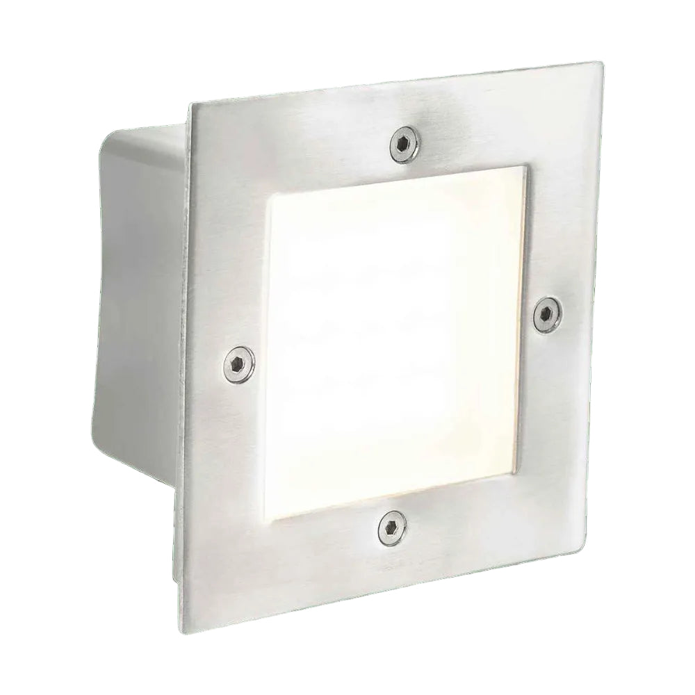LUMINARIA LED DE CORTESIA CALUX 1.6W 100-240V 3000K 70LM IP65 ACABADO ACERO INOXIDABLE 3620-LED