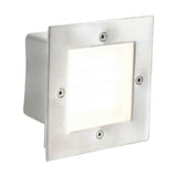 LUMINARIA LED DE CORTESIA CALUX 1.6W 100-240V 3000K 70LM IP65 ACABADO ACERO INOXIDABLE 3620-LED