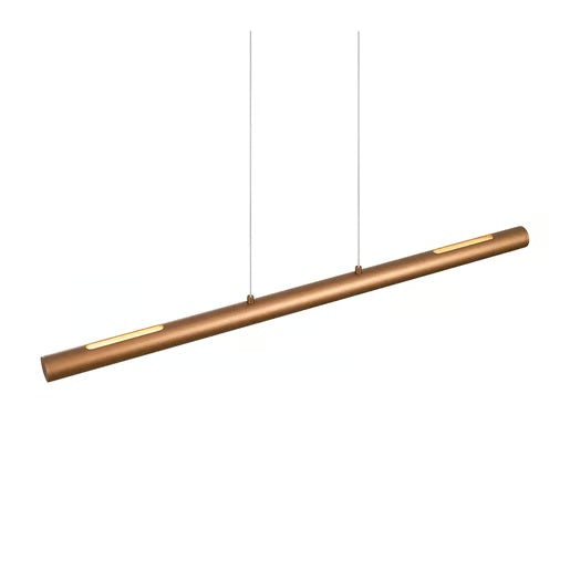 LAMPARA LINEAL COLGANTE LED METAL 88.5CM 36W LUZ CALIDA BRILLANTE IRC90 NO ATENUABLE 36CTLLED170MV30D