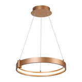 LAMPARA COLGANTE LED CIRCULAR METAL 40.5CM 36W LUZ CALIDA BRILLANTE IRC90 NO ATENUABLE 36CTLLED171MV30D*** HAE ***