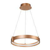 LAMPARA COLGANTE LED CIRCULAR METAL 40.5CM 36W LUZ CALIDA BRILLANTE IRC90 NO ATENUABLE 36CTLLED171MV30D*** HAE ***