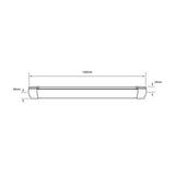 LINEAL INT LED 26W100-240V3240LM6500K B LEDA II TECNOLITE