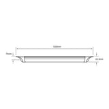 LÁMPARA LINEAL LED TECNOLITE CAPELLA III PARA SOBREPONER 36W LUZ BLANCA NEUTRA