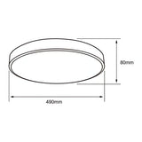 LAMPARA PLAFON LED TECHO 36W LUZ BLANCA AJUSTABLE GRAN FORMATO NO ATENUABLE BCO